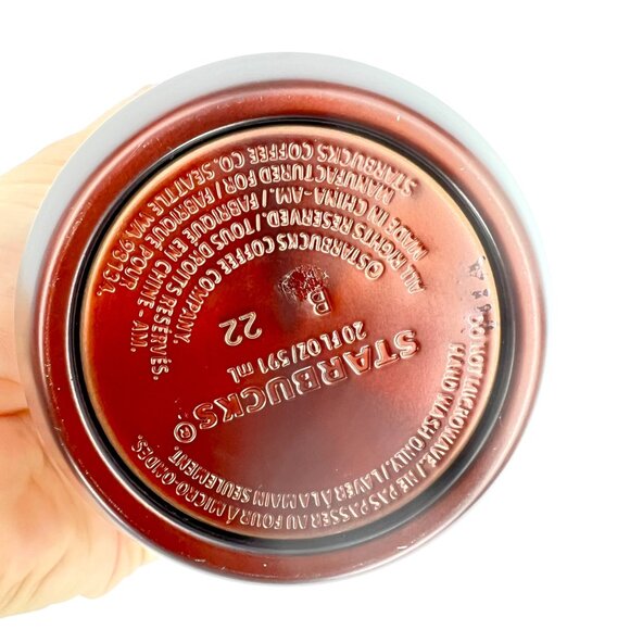 Starbucks Pike Place Market 20Oz Vacuum Insulated Water Bottle Copper Finish New - Picture 5 of 15